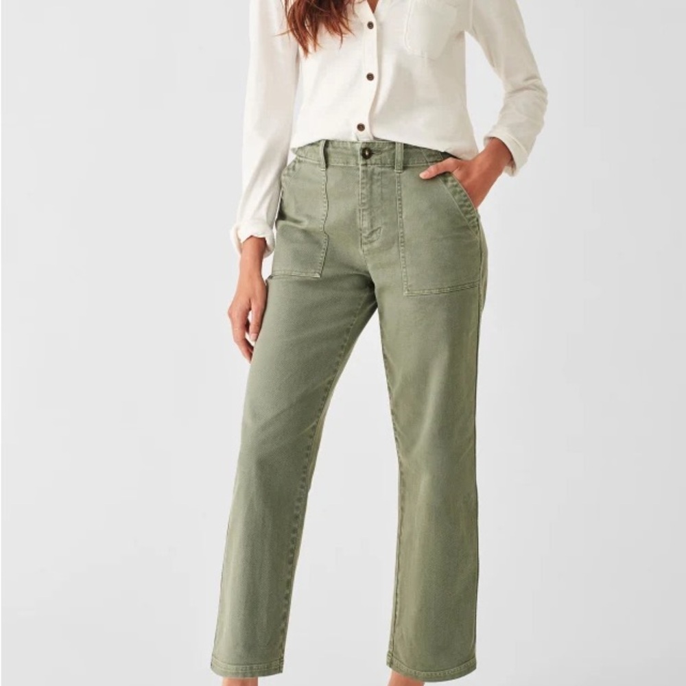 Faherty Olive Green Jeans (worn 1 time)